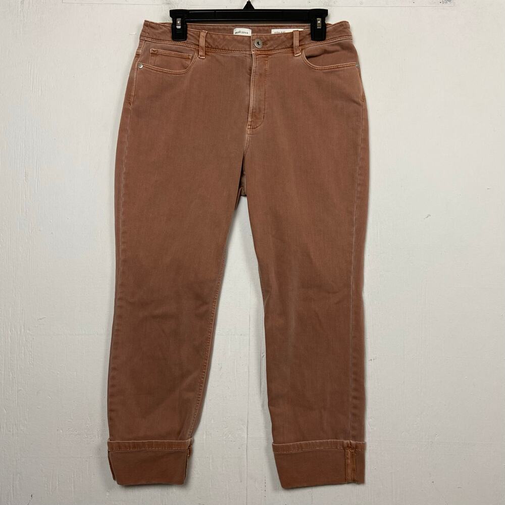 J. Jill Women’s Brown High Rise Cuffed Crop Pants Size 10